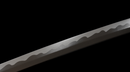 Obsidian Kensei Tactical Sword (Limited) — high-carbon steel, Black ribbed grip, small gold ring, black textured sheath,