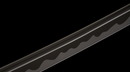 Phantom Shinobi Tactical Sword (Limited) — high-carbon steel, Black ridged handle, gold ring, black textured sheath, holes