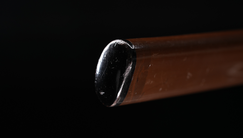 Antieke Japanse zwaard Katana, Edo-periode, blauwe en bruine Koshirae