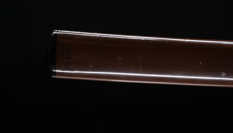 Antieke Japanse zwaard Katana, Edo-periode, blauwe en bruine Koshirae
