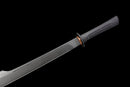Champion Chopper Tactical Sword — Ceramic Edition — Black ergonomic grip, orange ring, black tactical, carbon fiber pattern