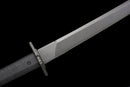 Phantom Tachi Long Tactical Sword — high-carbon steel, Black textured handle, black molded sheath, modular holes, belt clip