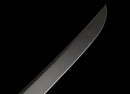 Phantom Tachi Long Tactical Sword — high-carbon steel, Black textured handle, black molded sheath, modular holes, belt clip
