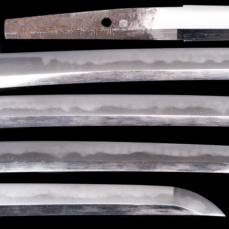 Antiek Japans zwaard Wakizashi van Shinano no Kami Fujiwara Daidō - Tokubetsu Hozon Token