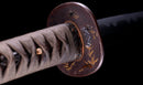 Antique Japanese Katana Sword, Waterfowl Tsuba signed Awataguchi