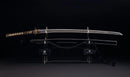 Antique Japanese Katana Sword with Floral Iron Sukashi Tsuba, Edo Period Mumei Blade