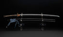 Antique Japanese Katana Sword with Gold-Inlaid Iron Tsuba, Attributed to Chikuzen Nobukuni — NBTHK Hozon