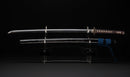 Antique Japanese Katana Sword with Karakusa Tsuba, signed Chōshū Fujiwara Kiyoshige — NBTHK Hozon