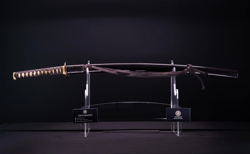 Antiek Japans Zwaard Katana, Shakudo beslag Inro Saya