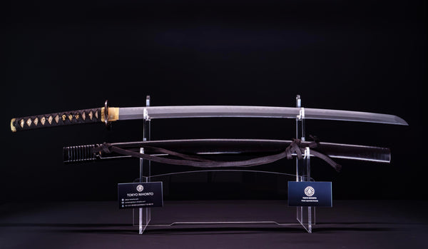 Antiek Japans Zwaard Katana, Shakudo beslag Inro Saya