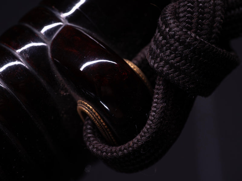 Antiek Japans Zwaard Katana, Shakudo beslag Inro Saya