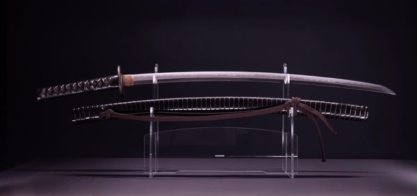 Antiek Japans zwaard Katana Notare Midare Hamon, Inro Saya