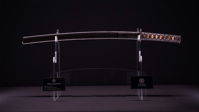 Antiek Japans zwaard Wakizashi Midare Hamon 45,5 cm