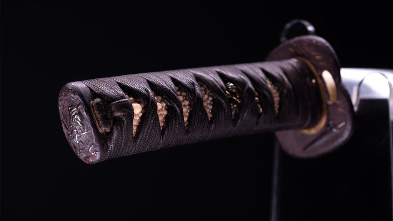 Antiek Japans zwaard Wakizashi Midare Hamon 45,5 cm