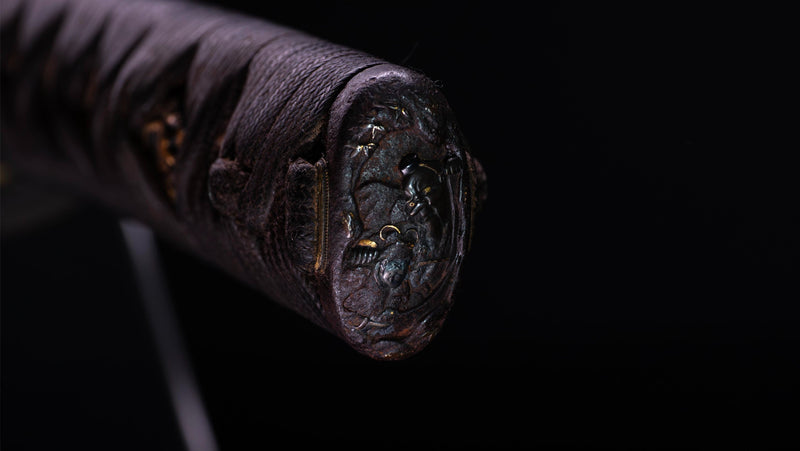 Antiek Japans zwaard Wakizashi Midare Hamon 45,5 cm