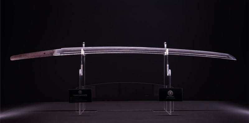 Antieke Japanse Zwaard Katana, met Bo-Hi &amp; Kamon Koshirae