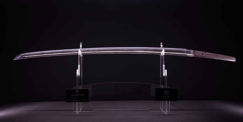 Antieke Japanse Zwaard Katana, met Bo-Hi &amp; Kamon Koshirae