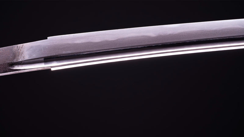 Antieke Japanse Zwaard Katana, met Bo-Hi &amp; Kamon Koshirae