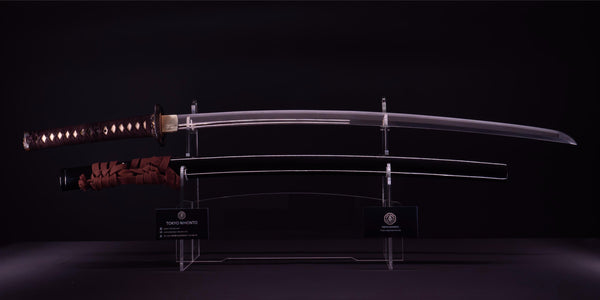 Antieke Japanse zwaardkatana met dubbele Bo-Hi