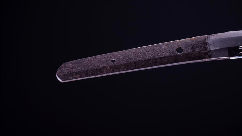Antieke Japanse zwaardkatana met dubbele Bo-Hi