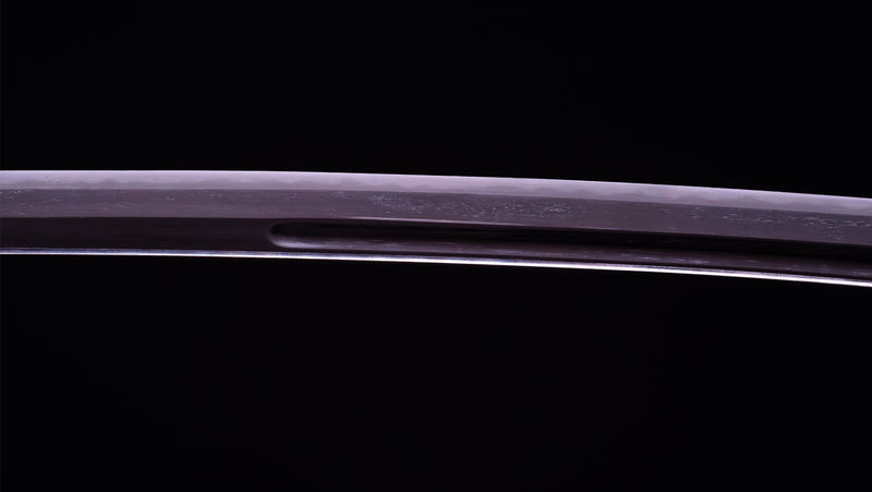 Antieke Japanse zwaardkatana met dubbele Bo-Hi
