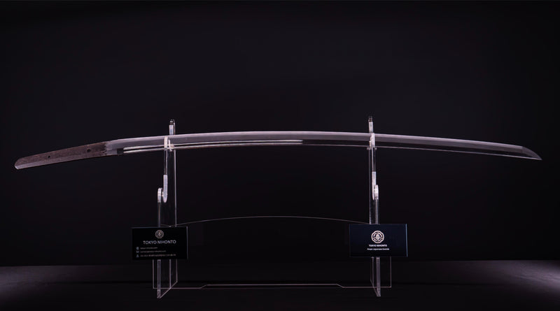 Antieke Japanse zwaardkatana met dubbele Bo-Hi