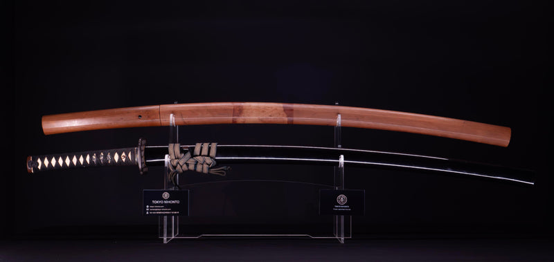 Antiek Japans Katana-zwaard gesigneerd Sanuki Kuni Ju Okimitsu Saku