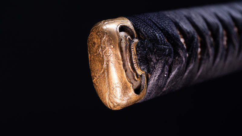 Antiek Japans Katana-zwaard met een zeldzame groene Koshirae, Edo-periode