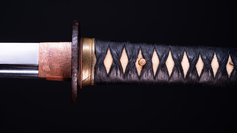Antiek Japans Katana-zwaard met een zeldzame groene Koshirae, Edo-periode