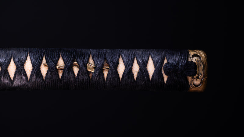 Antiek Japans Katana-zwaard met een zeldzame groene Koshirae, Edo-periode