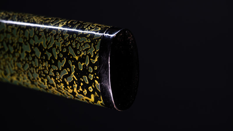 Antiek Japans Katana-zwaard met een zeldzame groene Koshirae, Edo-periode