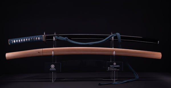 Antiek Japans Katana-zwaard met door de zee geïnspireerde Koshirae
