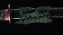 Antiek Japans Katana-zwaard gesigneerd Seki-ju Kaneyoshi met prachtige groene Saya.