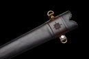 Morgul-Blade of the Witch-king - Lord of the Rings Sword — Manganese, Black wrapped grip, dark metal guard/pommel, decorated