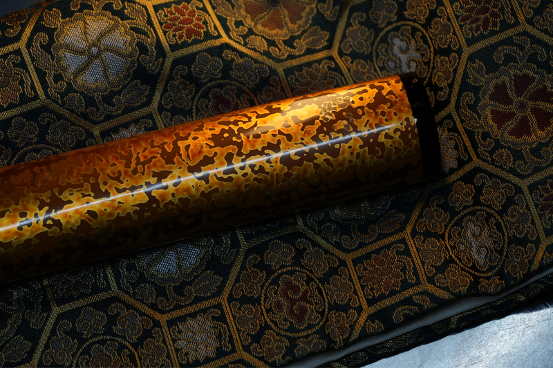 Antieke Japanse zwaardkatana van Tachibana Munehiro met gouden koshirae