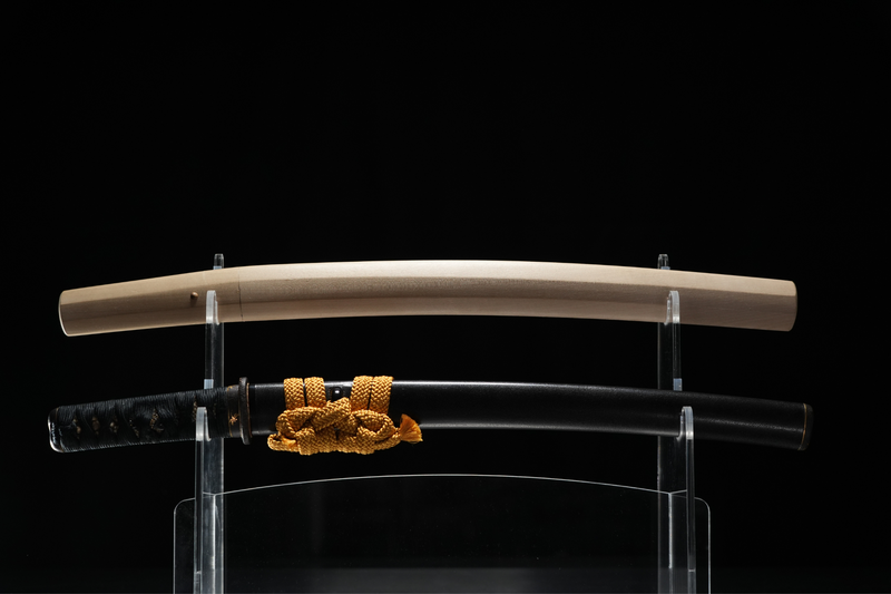 Antiek Japans zwaard Wakizashi NBTHK gesigneerd door Hatakeyama Masamitsu, Edo-periode