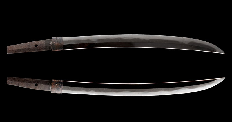 Antiek Japans zwaard Naginata-Naoshi Wakizashi van Fuyuhiro - NBTHK Hozon Token