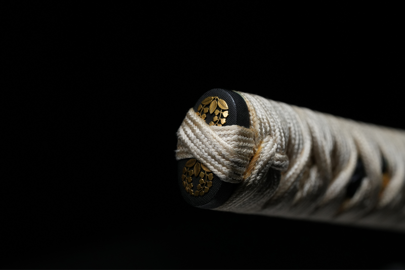 Antieke Japanse zwaardkatana van Tachibana Munehiro met gouden koshirae