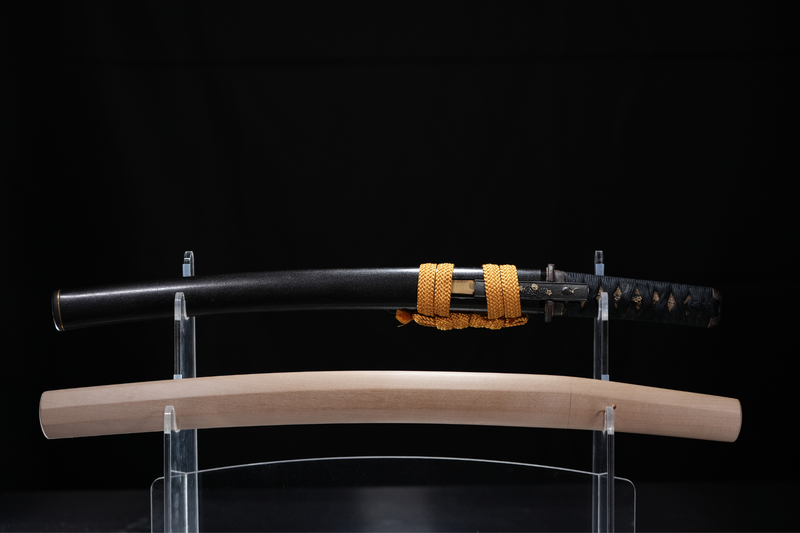 Antiek Japans zwaard Wakizashi NBTHK gesigneerd door Hatakeyama Masamitsu, Edo-periode