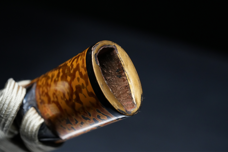 Antieke Japanse zwaardkatana van Tachibana Munehiro met gouden koshirae