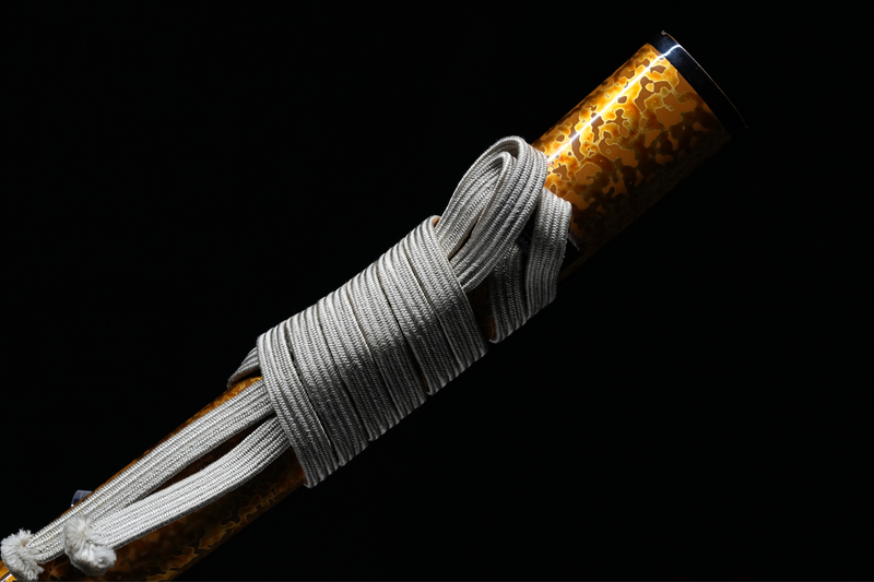 Antieke Japanse zwaardkatana van Tachibana Munehiro met gouden koshirae