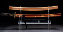 Antiek Japans zwaard Wakizashi Toranba Hamon met Kogatana &amp; Shakudō Tsuba