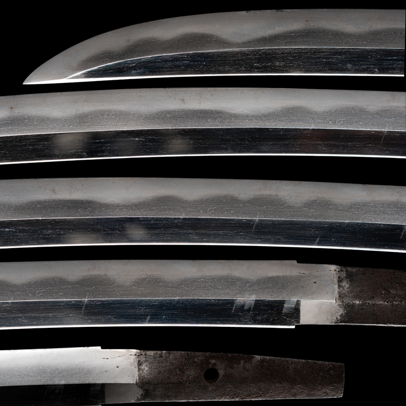 Antiek Japans zwaard Naginata-Naoshi Wakizashi van Fuyuhiro - NBTHK Hozon Token